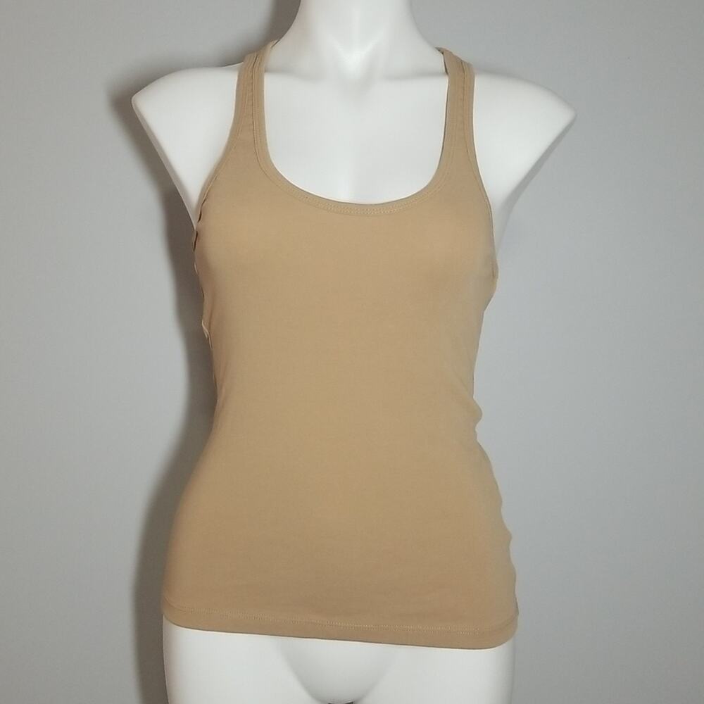 NWT A.L.C. Tan Knit Basic Tank Top Ribbed Sleeveless Shell Size Small $88